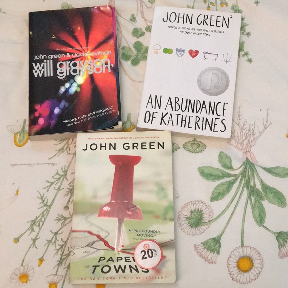 John Green book bundle THREE BOOKS will grayson